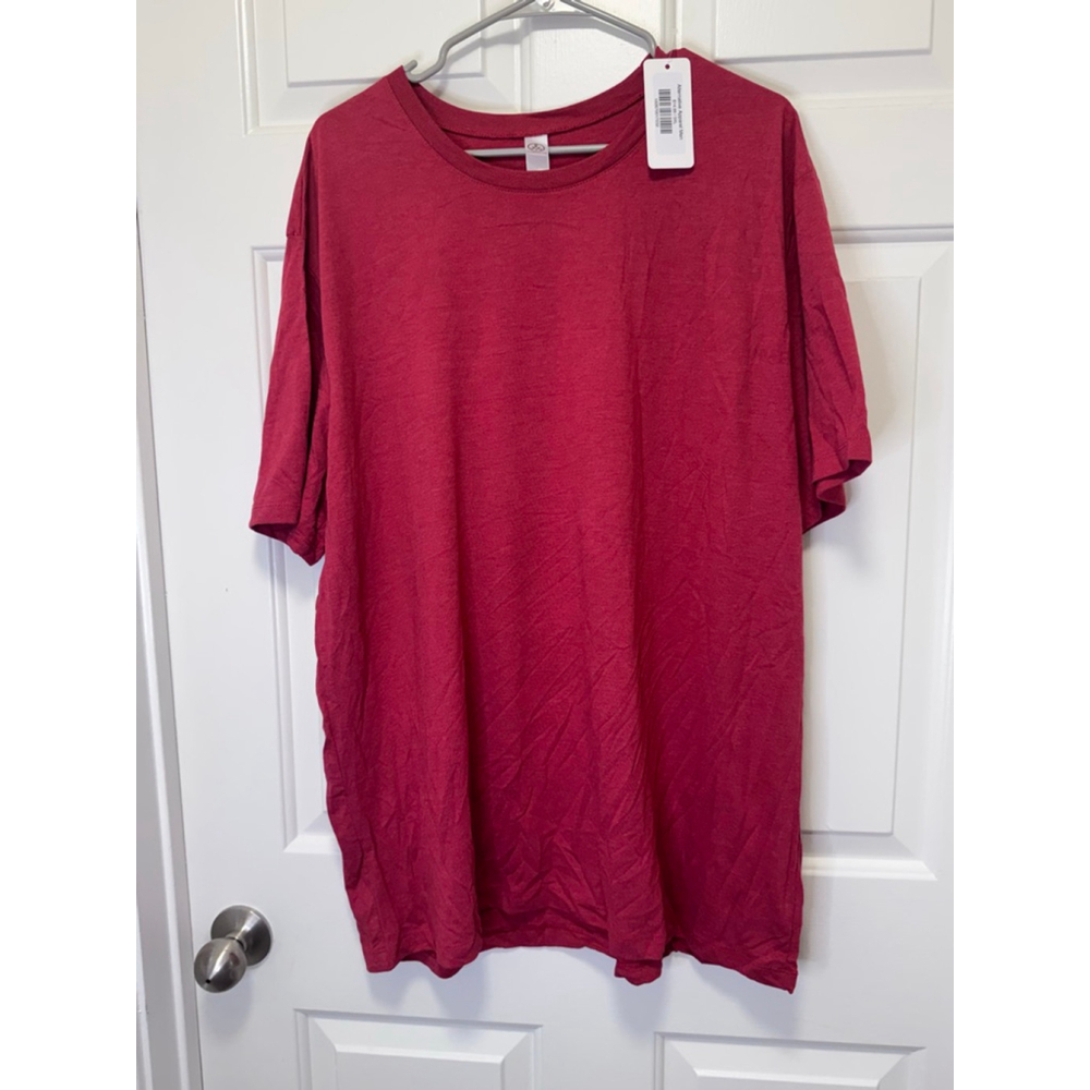 Men's Alternative Apparel Red Short Sleeve Tee Shirt 3XL